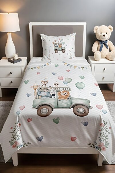 EVPANYA Safari Party Patterned Single Baby Kids Pique Set