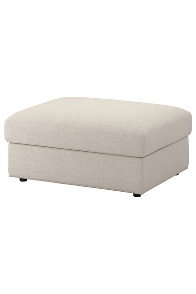 IKEA Bej Modern Kanepe - saklama gözlü puf