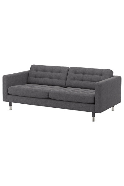 IKEA Koyu Gri Lüks Kanepe - 3'lü kanepe