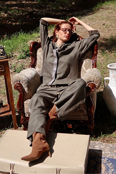 VERYMODA Striped Detailed Long Sleeve Shirt – Khaki |   F1973