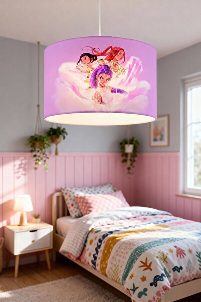 EVPANYA Girl Power Patterned Children's Room Lampshade