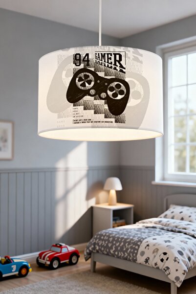 EVPANYA Efsane Gamer Desenli Çocuk Odası Avize