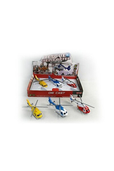 Rally طائرة هليكوبتر معدنية .. 6 حبات ..