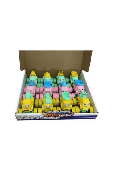 Rally شاحنات أطفال بألوان باستيل .. 12 حبة ..