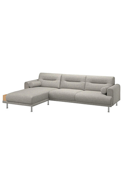 IKEA Gri Rahat Kanepe - uzanma koltuklu 3'lü kanepe