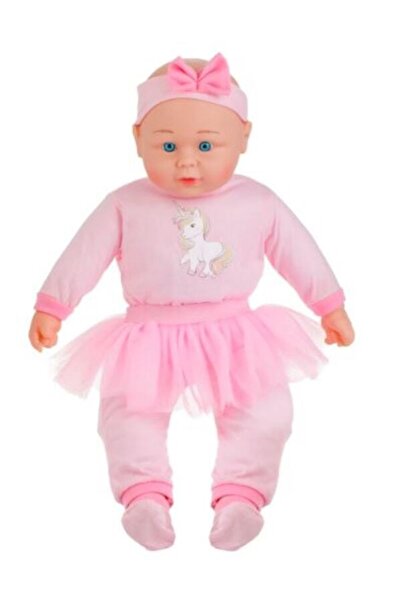 OEM Baby Doll with Pink Unicorn Bodysuit & Tutu Skirt with Sound 50cm