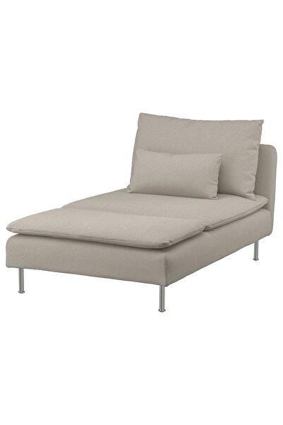 IKEA Bej Şık Kanepe - uzanma koltuğu