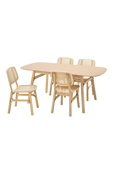 IKEA Beyaz Şık Yemek Masası - yemek masası takımı