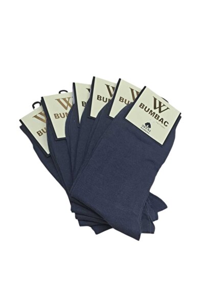 CAMANA Seamless Socks Set of 6 Men's Cotton %100 Dark Grey Size 39-42 43-46