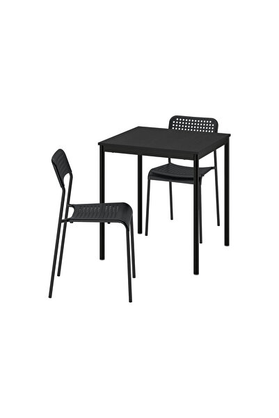 IKEA Siyah Zarif Yemek Masası - mutfak masası takımı