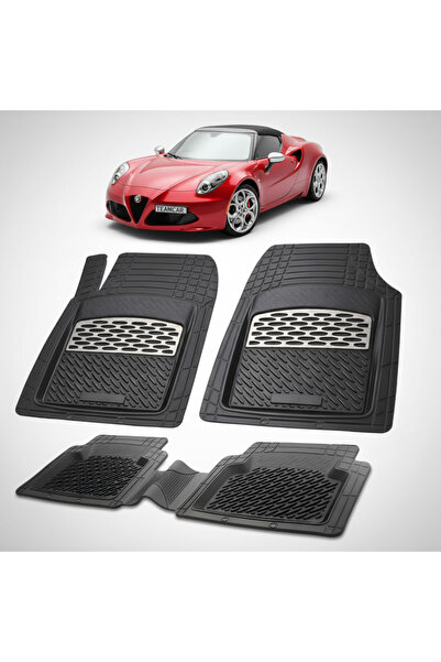TEAMCAR Alfa Romeo 4C Spider Γενιά Ι Συμβατά Πατάκια Δαπέδου 2015-2020 |   Ασήμι