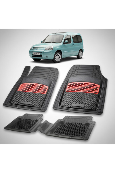 TEAMCAR Σιτροέν Μπερλίνγκο Γενιά Ι Συμβατά Πατάκια Δαπέδου 1996-2008 |   Κόκκινο