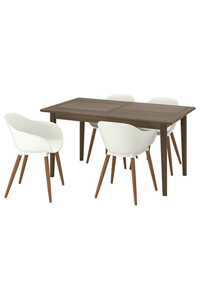 IKEA Kahverengi Geniş Yemek Masası - yemek masası takımı
