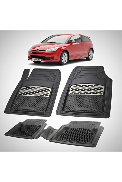 TEAMCAR Συμβατά πατάκια δαπέδου για Citroen C4 Πρώτης Γενιάς 2004-2010 |   Ασήμι