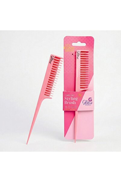glitters فرشاة شعر احترافية لفك تشابك الشعر لجميع أنواع الشعر (تيزر)