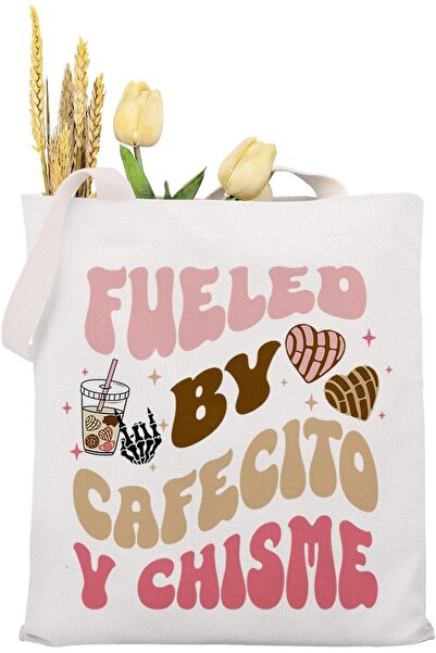 MAOFAED Canvas Tote Bag Pan Dulce Concha Lover Gift Shoulder Bag Handbag