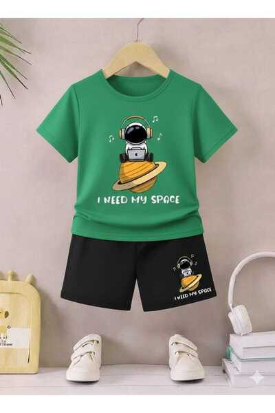 Nice Clothes ΚΑΛΟΚΑΙΡΙΝΟ ΠΑΙΔΙΚΟ ΜΠΛΟΥΖΑΚΙ ΚΑΙ ΣΟΡΤΣ UNISEX (ΜΕ ΣΤΑΜΠΑ SPACE)