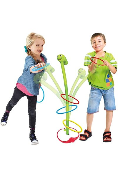 Alcoach لعبة الدودة الدوارة الكهربائية مع 9 حلقات رمي- متعددة الالوان