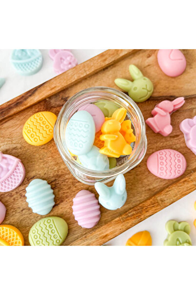 MYGRACE Αρωματικά θερμοκολλητά κεριά σόγιας, Πασχαλινά αγαλματίδια (αυγά και ...