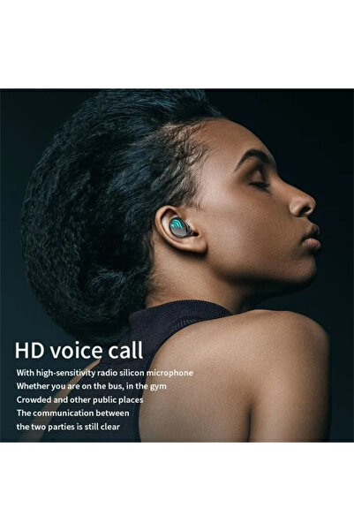 gen سماعات أذن بلوتوث M13 مع مشغل MP3 وفتحة بطاقة TF وبنك طاقة 2000 مللي أمبي...