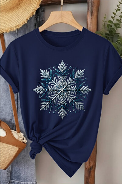 l'eivor Ice Crystal Printed Women's Cotton T-Shirt
