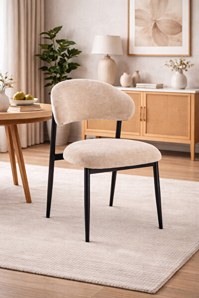 Crestj Modern Design Chair Fashionable and Comfortable Soft Velvet Fabric Sol...
