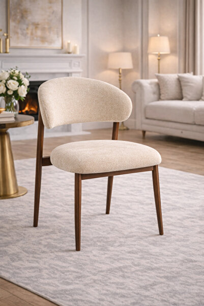 Crestj Modern Design Chair Fashionable and Comfortable Soft Velvet Fabric Sol...