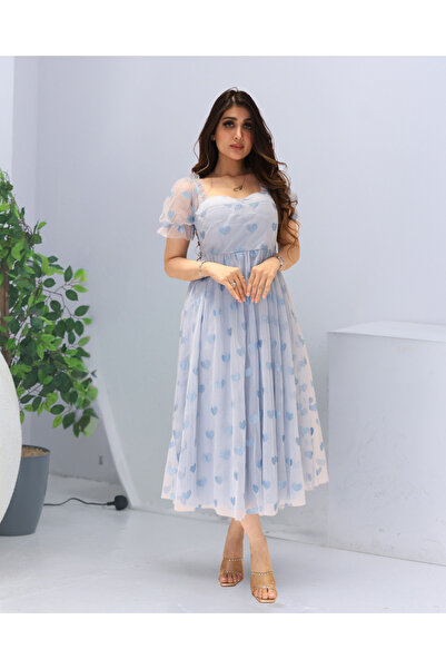 TREASUREISLAND فستان ميدي شيفون سهرة