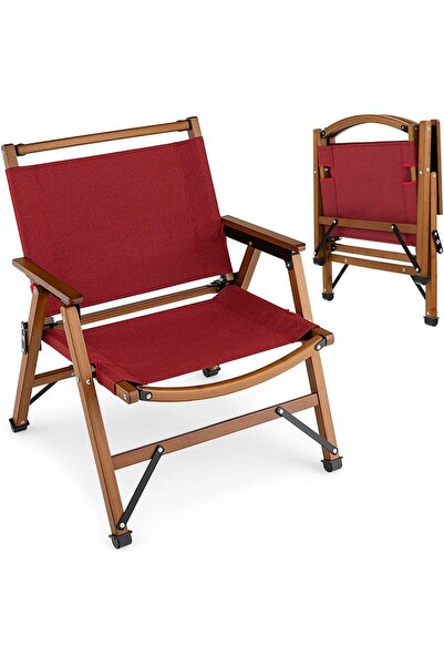 COSTWAY Scaun de camping portabil, scaun de plajă pliabil și jos, cu cadru so...