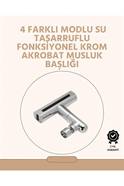 TeknoKapsül 360 °   Rotating Water Flow Head |   4 in 1 Use