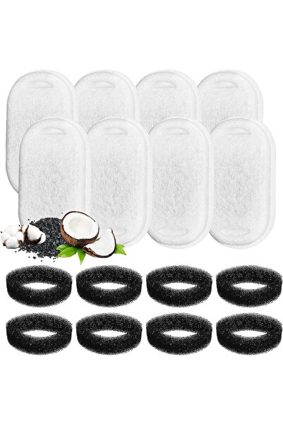 Beauenty 8+8PCS Cat Water Fountain Filters