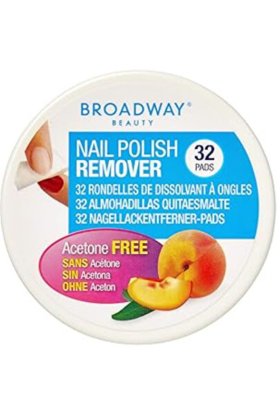 Broadway PEACH NAIL POLISH REMOVER PAD 32S