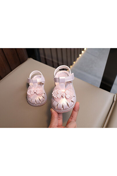 Superbaby Ροζ πέρλα σανδάλια για κορίτσια - Οργάντζα