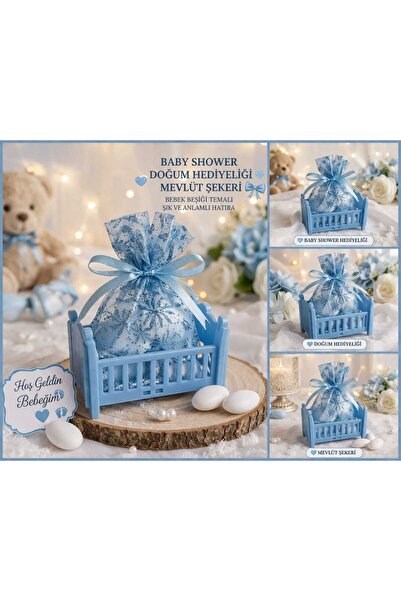 ASG 12 ADET BEBEK DOĞUM & BABY SHOWER & MEVLÜT HEDİYELİK (TÜL DAHİLDİR, İÇERİ...