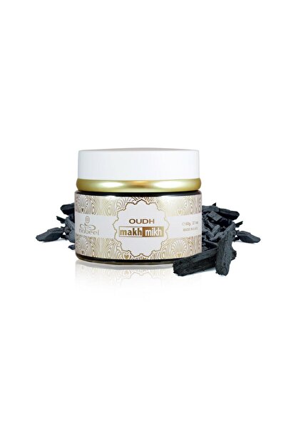 Nabeel Perfumes Makhmakh Oudh Incense 60g Black Color.