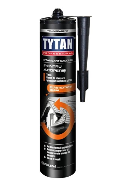 Axton Silicon de etansare cauciucat, transparent, pentru acoperisuri, Tytan P...