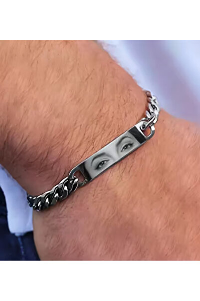 StainlessStore Çiftlere Özel Lazer Göz Baskılı Bileklik - Bileğinde Taşımalıs...