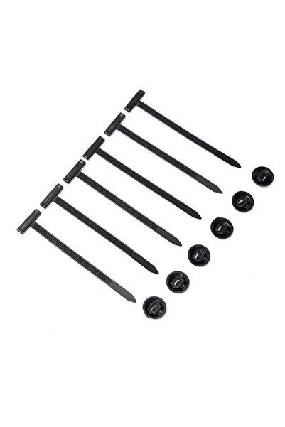 Lawazim Automotive Nylon Cable Tie Buckle, 100Pcs Self-Locking Zip Ties Buckl...