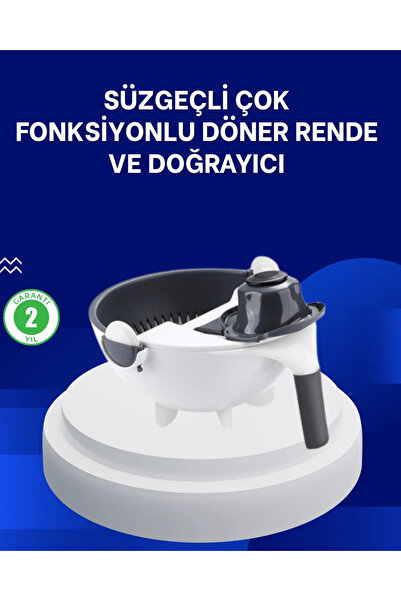TeknoKapsül Practical 5-Blade Grater and Strainer Set for Kitchen