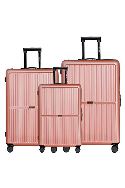 Generic 3 Piece Luggage Set, ABS Material, TSA Lock, 360° Wheels, Sizes (20/2...