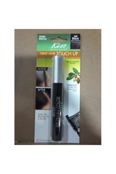 Kiss BGC04 طلاء سريع التثبيت لتغطية الجذور باللون الأسود الداكن