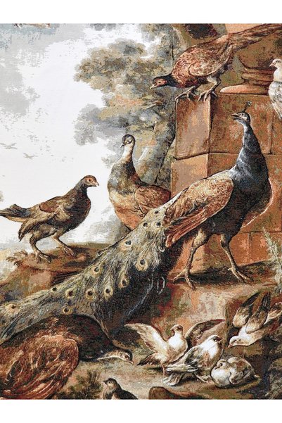 GoblenAL H18 Durable Tapestry Cloth - Peacock, Countryside, Hunting, Forest, Nature, Creative Applications 80X105Cm
