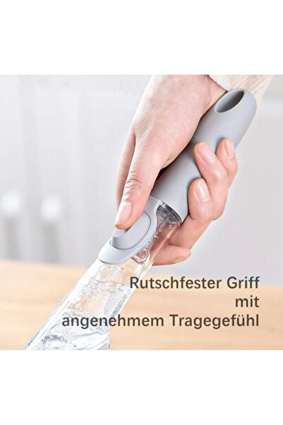 OEM 3-in-1 dish brush with detergent dispenser, squeegee, refill, nylon bristles