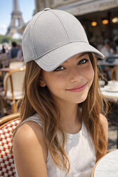 FELLMENS Șapcă ajustabilă din bumbac gri pentru fete