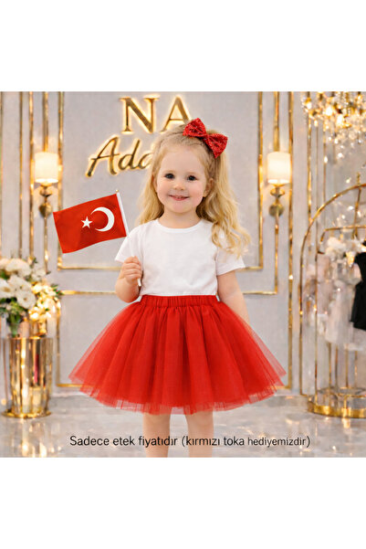 NA ADDESIGN Φούστα Tutu για κορίτσια 23 Απριλίου – Κόκκινο, Μαύρο, Λευκό, με ...