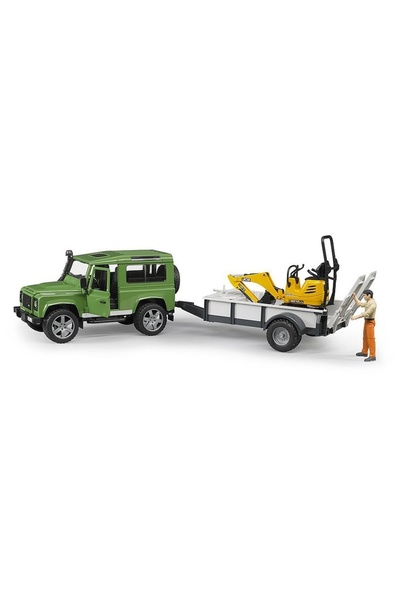 Generic Brand Brother - Vehicul off-road Land Rover Defender cu remorcă și mi...
