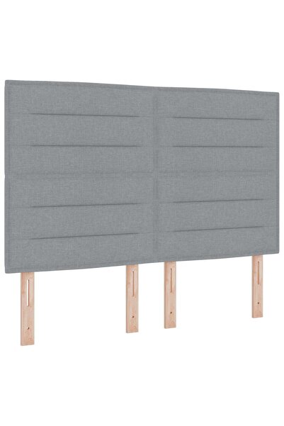 vidaxl LED signboard with LED strip lights Light grey 144 cm Polyester