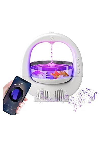 OEM Humidifier with Bluetooth speaker, LED, drip effect, 31–40 m², ABS, white