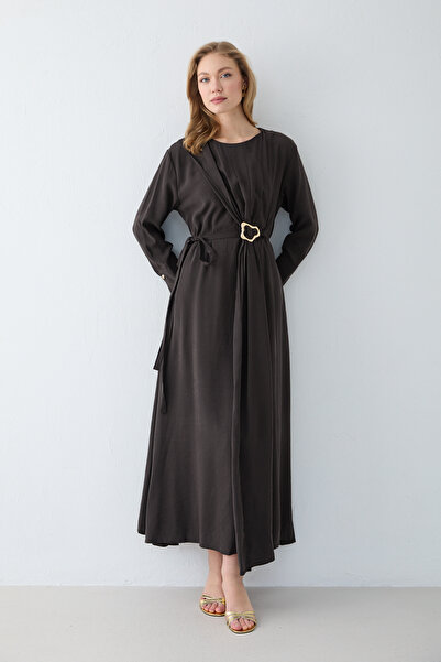 Melike Tatar Modal Brooch Dress 3-2341