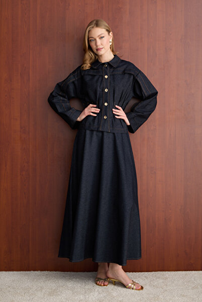 Melike Tatar Denim Suit 3-2008